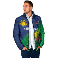 Namibia Rugby Custom Padded Jacket Welwitschias African Fish Eagle - Wonder Print Shop