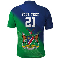 Namibia Rugby Custom Polo Shirt Welwitschias African Fish Eagle - Wonder Print Shop