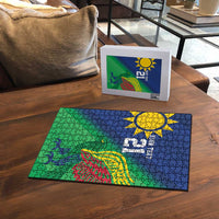 Namibia Rugby Custom Puzzle Welwitschias African Fish Eagle - Wonder Print Shop