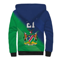Namibia Rugby Custom Sherpa Hoodie Welwitschias African Fish Eagle - Wonder Print Shop