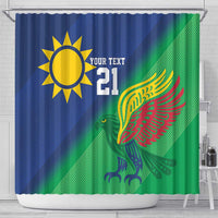 Namibia Rugby Custom Shower Curtain Welwitschias African Fish Eagle - Wonder Print Shop