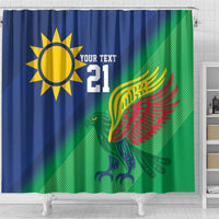 Namibia Rugby Custom Shower Curtain Welwitschias African Fish Eagle - Wonder Print Shop