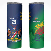 Namibia Rugby Custom Skinny Tumbler Welwitschias African Fish Eagle - Wonder Print Shop