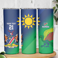 Namibia Rugby Custom Skinny Tumbler Welwitschias African Fish Eagle - Wonder Print Shop