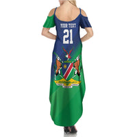 Namibia Rugby Custom Summer Maxi Dress Welwitschias African Fish Eagle - Wonder Print Shop