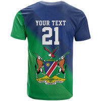 Namibia Rugby Custom T Shirt Welwitschias African Fish Eagle - Wonder Print Shop