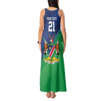 Namibia Rugby Custom Tank Maxi Dress Welwitschias African Fish Eagle - Wonder Print Shop