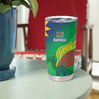 Namibia Rugby Custom Tumbler Cup Welwitschias African Fish Eagle - Wonder Print Shop