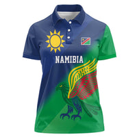 Namibia Rugby Custom Women Polo Shirt Welwitschias African Fish Eagle - Wonder Print Shop