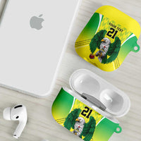 Nigeria Cricket Custom AirPods Case Najeriya Yellow Greens Eagle - Wonder Print Shop