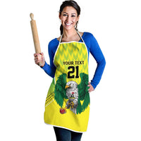 Nigeria Cricket Custom Apron Najeriya Yellow Greens Eagle - Wonder Print Shop