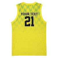Nigeria Cricket Custom Basketball Jersey Najeriya Yellow Greens Eagle - Wonder Print Shop