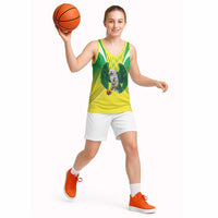 Nigeria Cricket Custom Basketball Jersey Najeriya Yellow Greens Eagle - Wonder Print Shop