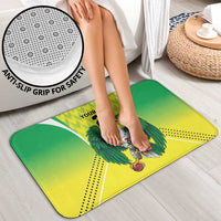 Nigeria Cricket Custom Bathroom Set Najeriya Yellow Greens Eagle - Wonder Print Shop