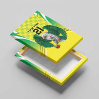 Nigeria Cricket Custom Canvas Wall Art Najeriya Yellow Greens Eagle - Wonder Print Shop