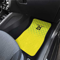Nigeria Cricket Custom Car Mats Najeriya Yellow Greens Eagle - Wonder Print Shop