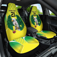 Nigeria Cricket Custom Car Seat Cover Najeriya Yellow Greens Eagle - Wonder Print Shop