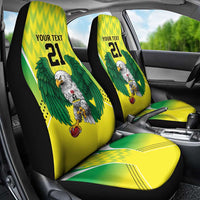 Nigeria Cricket Custom Car Seat Cover Najeriya Yellow Greens Eagle - Wonder Print Shop