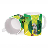 Nigeria Cricket Custom Ceramic Mug Najeriya Yellow Greens Eagle - Wonder Print Shop