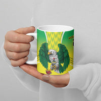 Nigeria Cricket Custom Ceramic Mug Najeriya Yellow Greens Eagle - Wonder Print Shop
