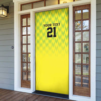 Nigeria Cricket Custom Door Cover Najeriya Yellow Greens Eagle - Wonder Print Shop