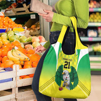 Nigeria Cricket Custom Grocery Bag Najeriya Yellow Greens Eagle - Wonder Print Shop