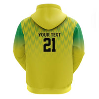Nigeria Cricket Custom Hoodie Najeriya Yellow Greens Eagle - Wonder Print Shop