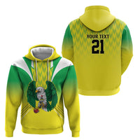 Nigeria Cricket Custom Hoodie Najeriya Yellow Greens Eagle - Wonder Print Shop