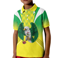 Nigeria Cricket Custom Kid Polo Shirt Najeriya Yellow Greens Eagle - Wonder Print Shop