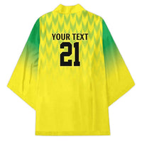 Nigeria Cricket Custom Kimono Najeriya Yellow Greens Eagle - Wonder Print Shop