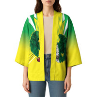 Nigeria Cricket Custom Kimono Najeriya Yellow Greens Eagle - Wonder Print Shop