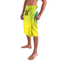 Nigeria Cricket Custom Lavalava Najeriya Yellow Greens Eagle - Wonder Print Shop