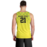 Nigeria Cricket Custom Men Tank Top Najeriya Yellow Greens Eagle - Wonder Print Shop