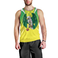 Nigeria Cricket Custom Men Tank Top Najeriya Yellow Greens Eagle - Wonder Print Shop