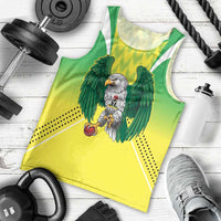 Nigeria Cricket Custom Men Tank Top Najeriya Yellow Greens Eagle - Wonder Print Shop