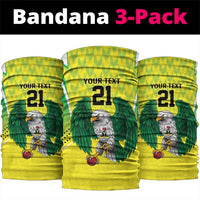 Nigeria Cricket Custom Neck Gaiter Najeriya Yellow Greens Eagle - Wonder Print Shop