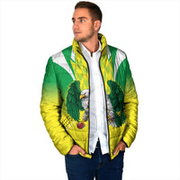 Nigeria Cricket Custom Padded Jacket Najeriya Yellow Greens Eagle - Wonder Print Shop