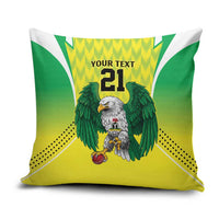 Nigeria Cricket Custom Pillow Cover Najeriya Yellow Greens Eagle - Wonder Print Shop