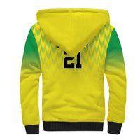 Nigeria Cricket Custom Sherpa Hoodie Najeriya Yellow Greens Eagle - Wonder Print Shop
