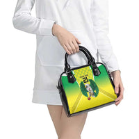 Nigeria Cricket Custom Shoulder Handbag Najeriya Yellow Greens Eagle - Wonder Print Shop