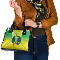 Nigeria Cricket Custom Shoulder Handbag Najeriya Yellow Greens Eagle - Wonder Print Shop