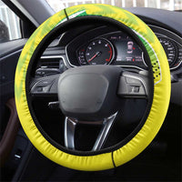 Nigeria Cricket Steering Wheel Cover Najeriya Yellow Greens Eagle - Wonder Print Shop