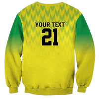 Nigeria Cricket Custom Sweatshirt Najeriya Yellow Greens Eagle - Wonder Print Shop