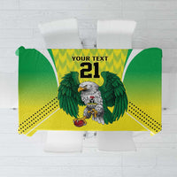 Nigeria Cricket Custom Tablecloth Najeriya Yellow Greens Eagle - Wonder Print Shop