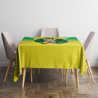 Nigeria Cricket Custom Tablecloth Najeriya Yellow Greens Eagle - Wonder Print Shop