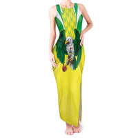 Nigeria Cricket Custom Tank Maxi Dress Najeriya Yellow Greens Eagle - Wonder Print Shop