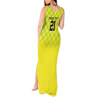 Nigeria Cricket Custom Tank Maxi Dress Najeriya Yellow Greens Eagle - Wonder Print Shop
