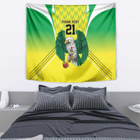 Nigeria Cricket Custom Tapestry Najeriya Yellow Greens Eagle - Wonder Print Shop