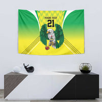 Nigeria Cricket Custom Tapestry Najeriya Yellow Greens Eagle - Wonder Print Shop