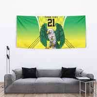 Nigeria Cricket Custom Tapestry Najeriya Yellow Greens Eagle - Wonder Print Shop